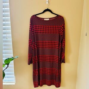 Red and black Michael Kors dress| size 2X